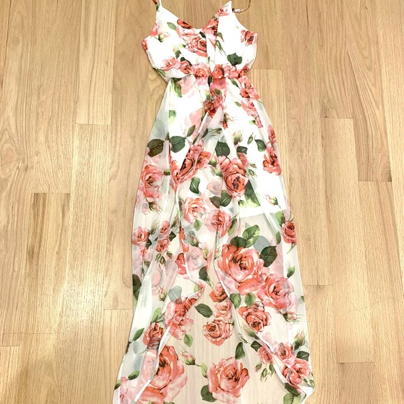 chinese dress ladies Lush Floral Velvet Fishtail Maxi Skirt